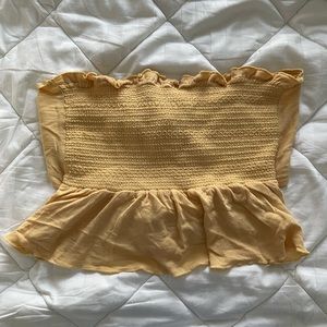 Pacsun scrunch tie crop top